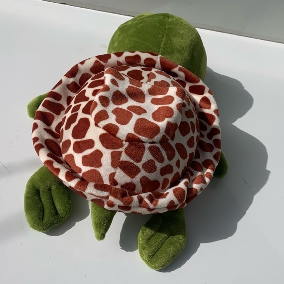 Zoo Friends Sea Turtle Stuffed Animal with pocket on top. - Picture 6 of 10